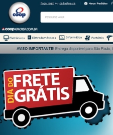 e-Commerce da Coop Participa do Dia do Frete Grtis